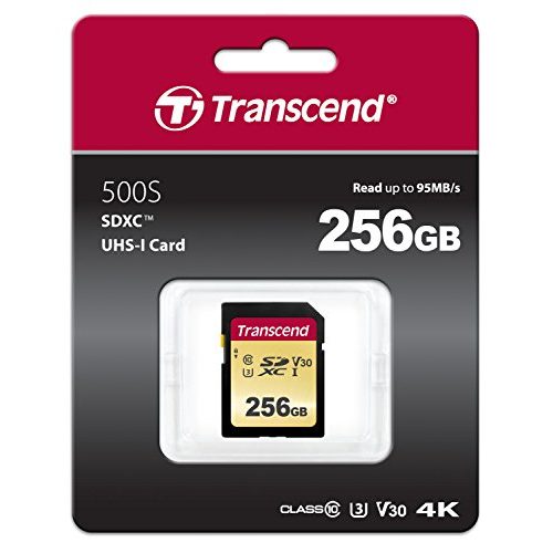 SDXC (256GB) Transcend 256GB SDXC/SDHC 500S Speicherkarte