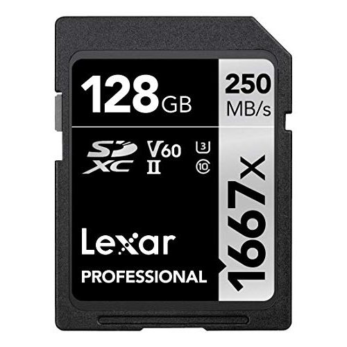 SDXC (64 GB) Lexar Professional 1667x 128GB SDXC UHS-II Karte