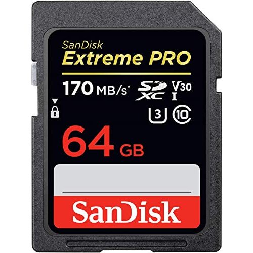 SDXC (64 GB) SanDisk Extreme Pro SDXC UHS-I, V30, U3