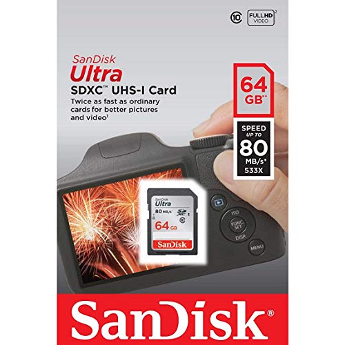 SDXC (64 GB) SanDisk Ultra SDXC I 64 GB bis zu 80 MB/Sek