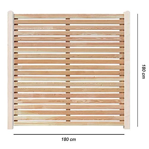 Sichtschutzzaun Gartenpirat 180×180 cm aus Lärchenholz Bausatz