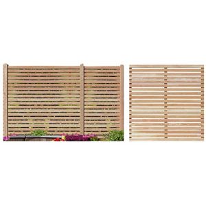 Sichtschutzzaun Gartenpirat 180×180 cm aus Lärchenholz Bausatz