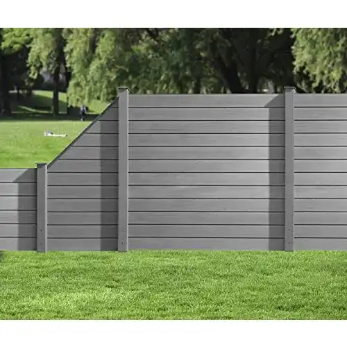 Sichtschutzzaun HORI ® WPC Garten Zaun, Komplettset