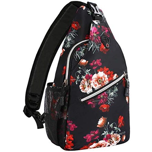Die beste sling bag mosiso brusttasche sling polyester baumwollrose Bestsleller kaufen