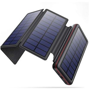 Solar-Powerbank iPosible Solar Powerbank 26800mAh, faltbar