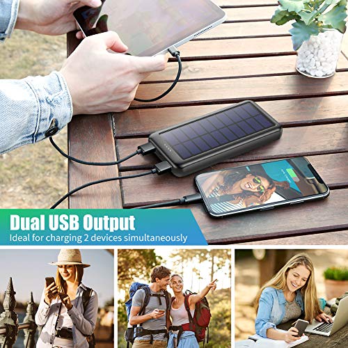 Solar-Powerbank iPosible Solar Powerbank 26800mAh, USB-C