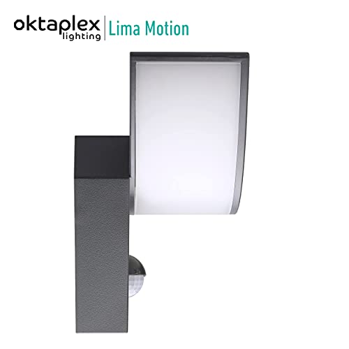 Solar-Wandleuchte außen Oktaplex lighting LED, Lima 10W