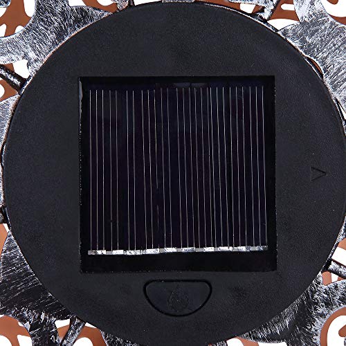 Solarkugel etc-shop, LED 3000K AKKU Wegeleuchte aus Metall