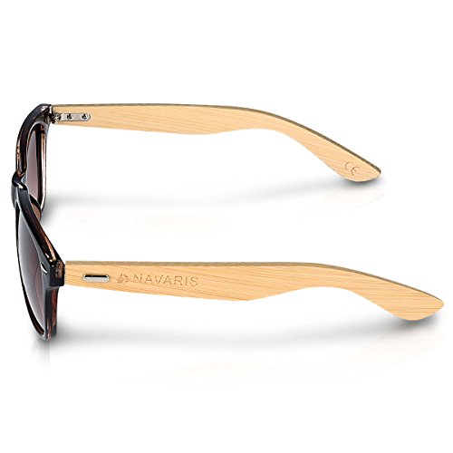 Sonnenbrillen Navaris Holz Sonnenbrille UV400 Unisex, Holz
