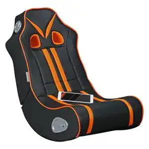 Soundsessel Wohnling, Soundchair in Schwarz Orange, Bluetooth