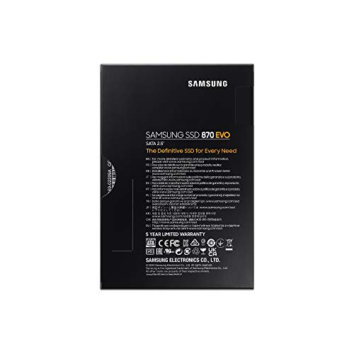 SSD (250GB) Samsung 870 EVO 4 TB SATA 2,5″ Intern