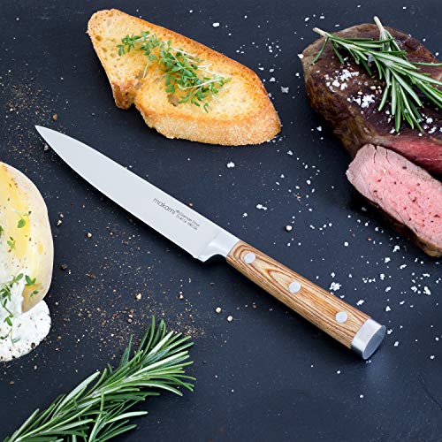 Steakmesser makami 4er-Set Premium, scharf, glatte Klinge