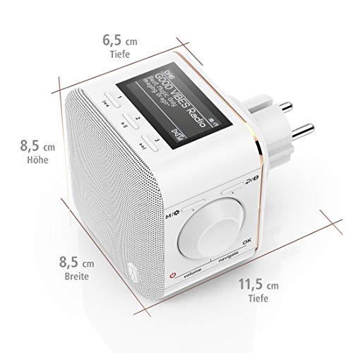 Steckdosenradio Hama DAB+/DAB Digitalradio klein, Plug in