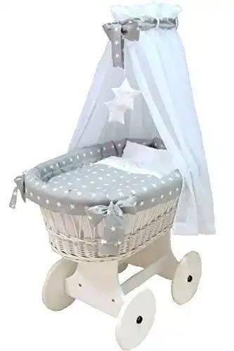 Stubenwagen BABYMAJAWELT ® Komplett Set 10 Teile