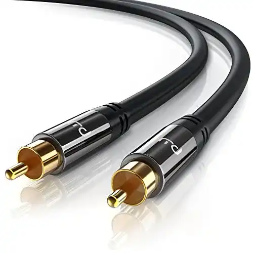 Subwoofer-Kabel CSL-Computer 5m HQ RCA Subwooferkabel