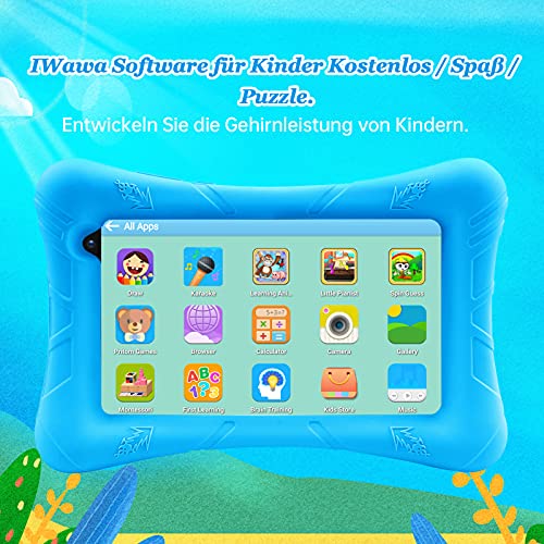 Tablet-7-Zoll PRITOM Kids Tablet, 32 GB ROM, Kinder-Tablet