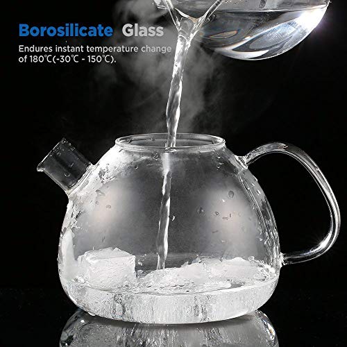 Teekanne ecooe Original 1500ml Bronze Glas Borosilikatglas