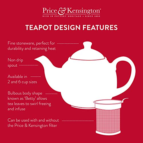 Teekanne Price & Kensington, mit Deckel, typisch englisch