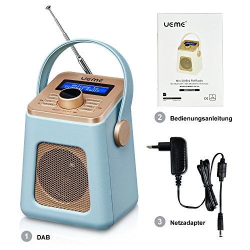 Tragbares Radio UEME Mini DAB+ DAB Digitalradio u. UKW Radio