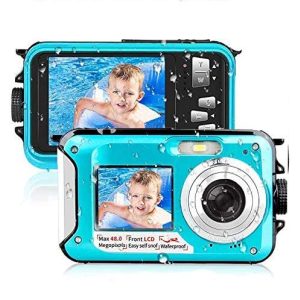 Unterwasserkamera CenZo Wasserdichte 2.7K 1080P FHD 48 MP