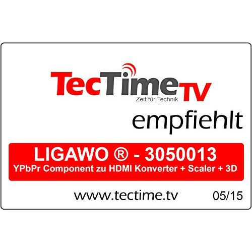 Upscaler Ligawo 3050013 YPbPr über Component Video zu HDMI
