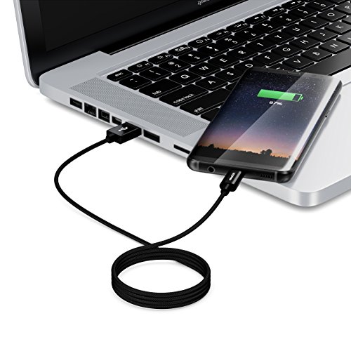 USB 2.0 auf USB-C deleyCON 0,5m USB-C Kabel mit Nylon