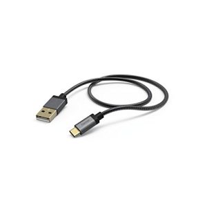 USB 2.0 auf USB-C Hama ‘ Kabel/Lade-Daten “Metall, USB type-c