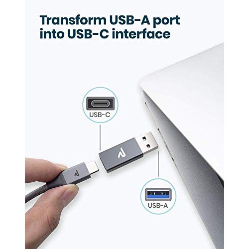 USB 3.0 auf USB-C RAMPOW USB C Buchse auf USB A Stecker