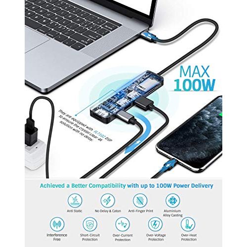 USB-Hub Hiearcool USB C Hub, USB C Adapter MacBook Pro