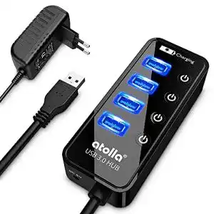 USB-Hub mit Netzteil atolla USB Hub mit Netzteil, USB 3.0 Hub
