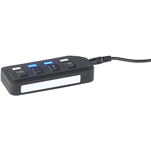 USB-Hub mit Netzteil Xystec USB Steckleiste: Aktiver USB-2.0-Hub