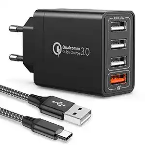 USB-Ladegerät IWAVION Quick Charge 3.0 USB Ladegerät