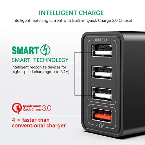 USB-Schnellladegerät IWAVION Quick Charge 3.0 USB Ladegerät