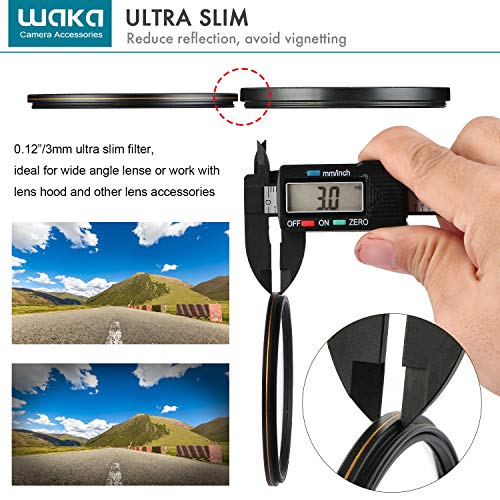 UV-Filter waka Pro MC 58mm, 3mm Ultra Slim 16 Schichten