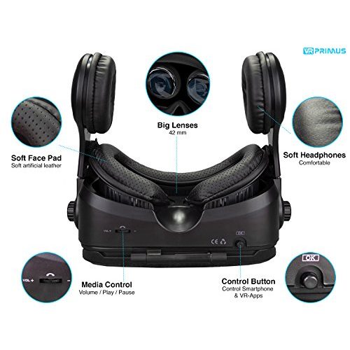 VR-Brille VR Primus VR-PRIMUS® VA4 + Fernbedienung