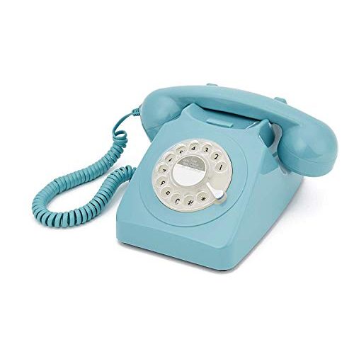 Wählscheiben-Telefon GPO 746ROTARYBLU Retro, 70er Jahre