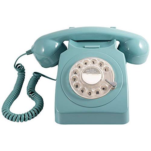 Wählscheiben-Telefon GPO 746ROTARYBLU Retro, 70er Jahre