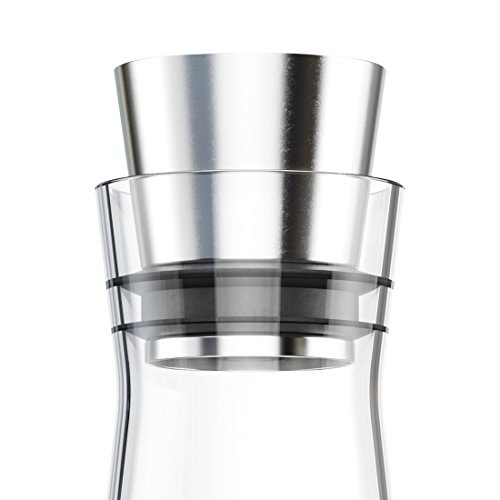 Wasserkaraffe Emsa Glaskaraffe mit Kühlelement, Glas, 1 Liter