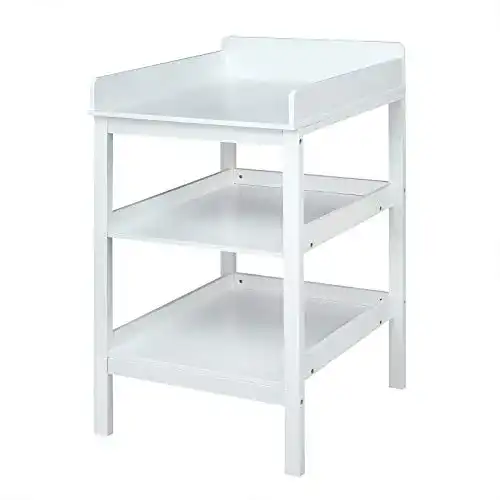 Wickelregal WOLTU Wickeltisch für Baby 3 Ablagefläche aus MDF