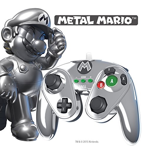 Wii-Controller PDP Gamecube Controller für WiiU, Mario Metal