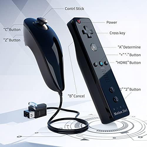 Wii-Controller TechKen Controller für Wii mit Motion Plus