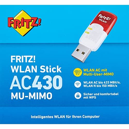 WLAN-Stick 5 GHz AVM FRITZ!WLAN Stick AC 430 MU-MIMO