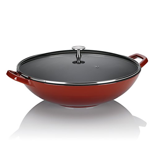 Die beste wok gusseisen kela 11947 mit feuerfestem deckel gusseisen Bestsleller kaufen
