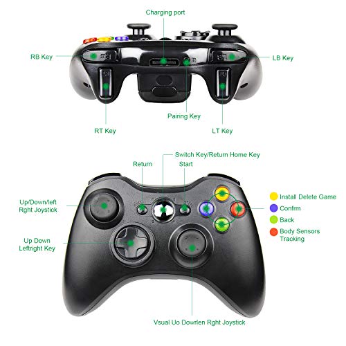 Xbox-360-Controller DDiswoee Xbox 360 Wireless Controller