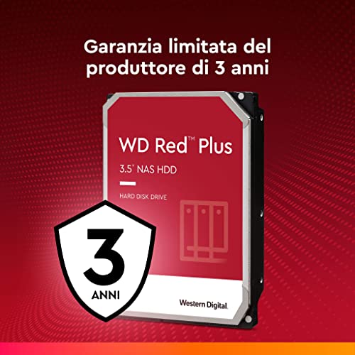4TB-HDD Western Digital WD Red Plus 4 TB NAS 3.5″ Intern