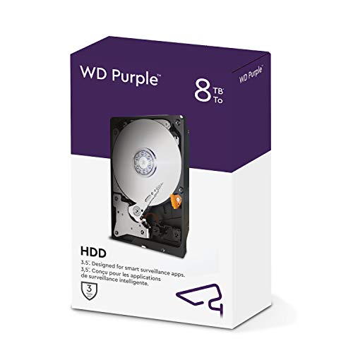 8TB-HDD Western Digital WD Purple 8 TB Überwachung 3,5 Zoll