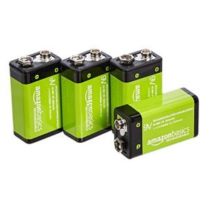 9V-Akku Amazon Basics – 9-V-Zellen, wiederaufladbare Batterien