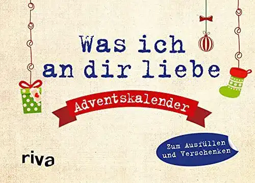 Adventskalender Riva Was ich an dir liebe, Hardcover-Ausgabe