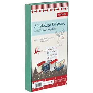 Adventskalender zum Befüllen Roth 24 Adventsboxen Nordic