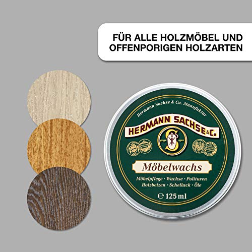 Antikwachs Hermann Sachse Möbelwachs farblos, 125ml